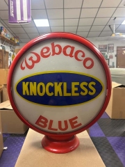 Only Known Webaco Blue 15" metal frame globe