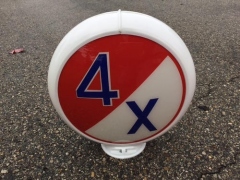 Rare 4X Champlain Gas Globe