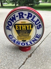 Super Rare Quincy "Pow-R-Plus" Ethyl Gas Globe