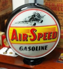 Very Rare Airspeed Gasoline Globe