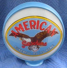 Very Rare American Metal Frame Gas Globe