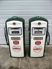 Nice Pair Bennett Gas Pumps