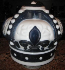 Excellent Blue Crown Gas Globe
