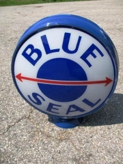 Rare Blue Seal Gas Globe