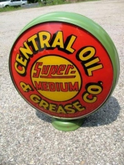 Rare Central Oil & Grease Gas Globe