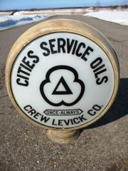 Very Rare Cities Service Crew Levick Gas Globe