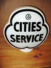 Cities Service Mint Clover Gas Globe