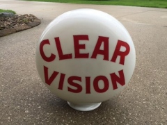 Clear Vision One Piece Etched Gas Globe