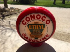 Scarce Conoco Ethyl Gas Globe