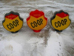 CO-OP Shields Complete Set Gas Globes