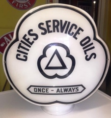 Mint Cities Service Clover Gas Globe