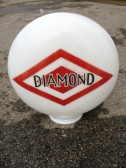 Diamond One Piece Etched Gas Globe