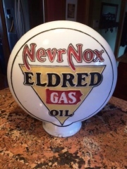 Rare Eldred NevrNox One Piece Etched Gas Globe