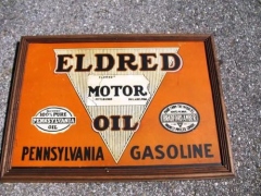 Very Rare Eldred Tin Sign