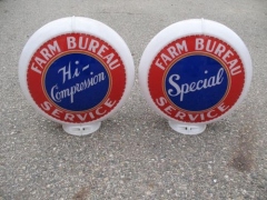 Scarce Farm Bureau Gas Globes