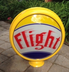 Super Rare Flight-Keystone Metal Frame Gas Globe