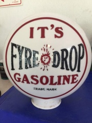 Very Rare Fyre Drop One Piece Etched Gas Globe