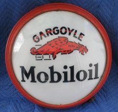 Very Rare Gargoyle Mobiloil Hanging Sign Globe