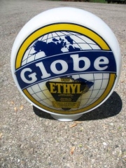 Rare Globe Ethyl Yellow Border No Cars