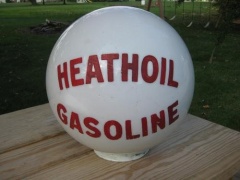 Super Rare Heathoil One Piece Etched Gas Globe