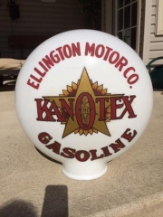 Super Rare Kanotex Ellington Etched Gas Globe