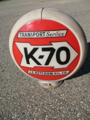 Very Rare K-70 Ketchum Oil Gas Globe