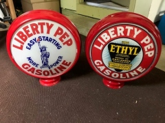 Very Rare Liberty Pep Gas Globes