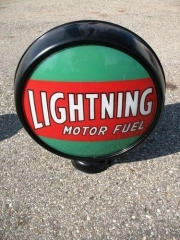 Super Rare Lightning Motor Gas Globe