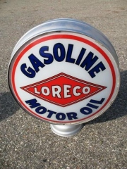 Loreco Motor Oil Gasoline Gas Globe
