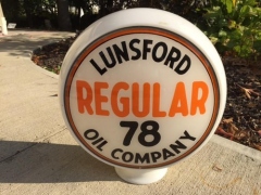 Lunsford Regular 78 Banded Glass Gas Globe