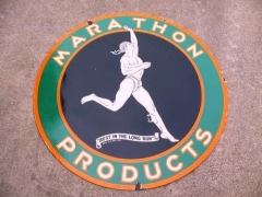 Marathon 48" Porcelain Sign