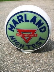 Rare Marland Hi Test Gas Globe