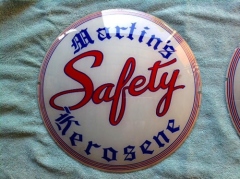 Very Rare Martin Safety Kerosene Gas Globe