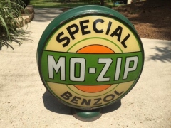 Rare Mo Zip Special Benzol Metal Frame Gas Globe