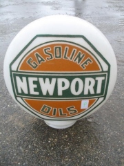 Newport One Piece Etched Gas Globe