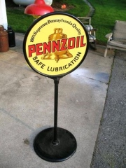 Pennzoil Porcelain Curb Sign