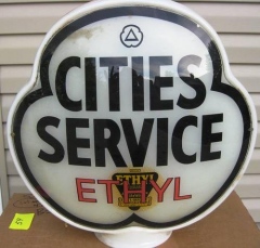 Scarce Cities Service Ethyl Clover Gas Globe