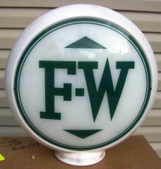 Rare F-W Fleetwing Gas Globe