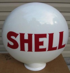 Rare Shell Serif Letters One Piece Gas Globe