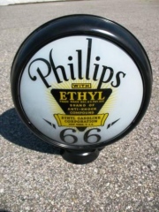 Rare Phillips 66 Ethyl Metal Gas Globe