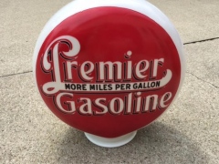Rare Imperial Premier One Piece Etched Gas Globe