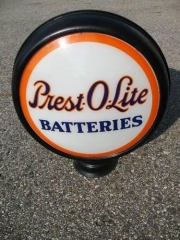 Rare Prest-O-Lite Battery Globe