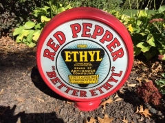 Rare Red Pepper Better Ethyl Metal Frame Gas Globe
