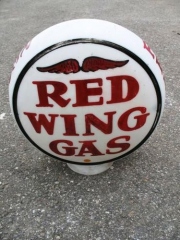 Red Wing Painted Gas Globe