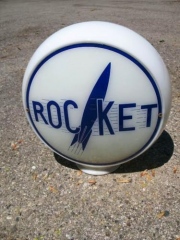 Rare Rocket Gas Globe