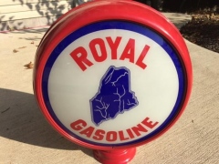 Rare Royal Metal Frame Gas Globe