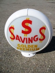 Scarce Savings Golden Premium Gas Globe