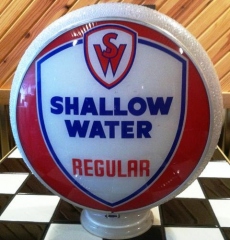 Rare Shallow Water Gas Globe White Ripple Gill!