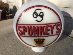 Rare Spunkey Ethyl Gas Globe