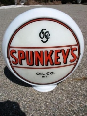 Spunkey's Oil Co. Gas Globe